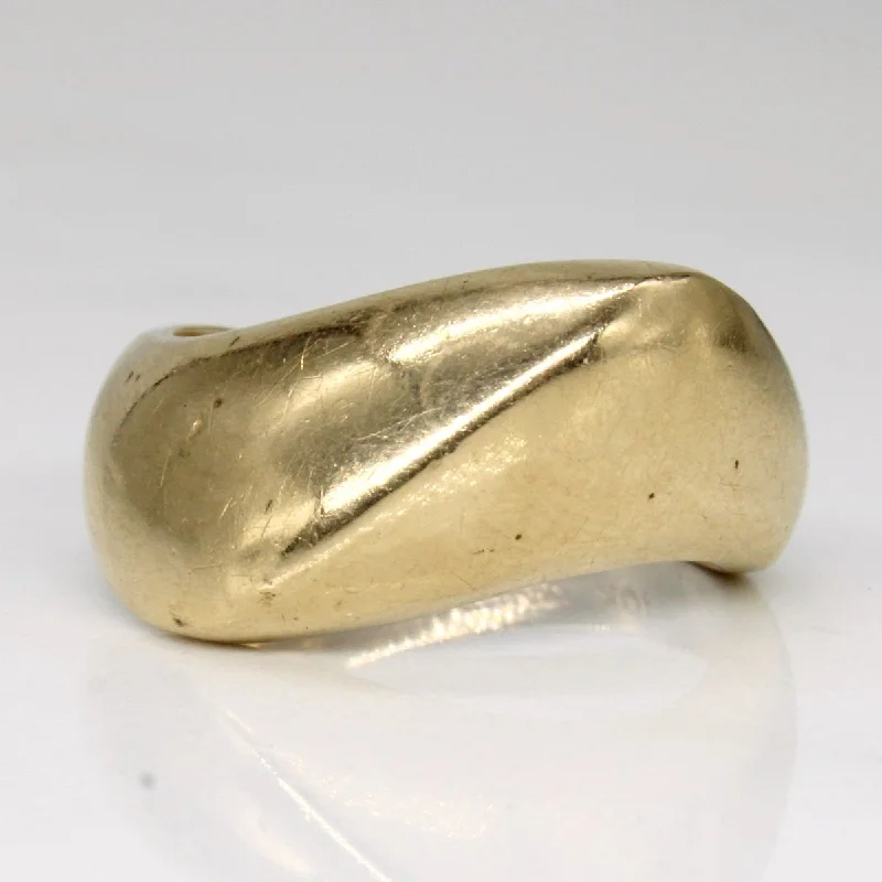 10k Yellow Gold Contour Ring | SZ 6 |