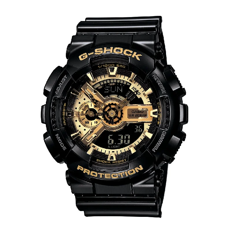 Casio G-Shock Black & Gold Watch Model- GA110GB-1