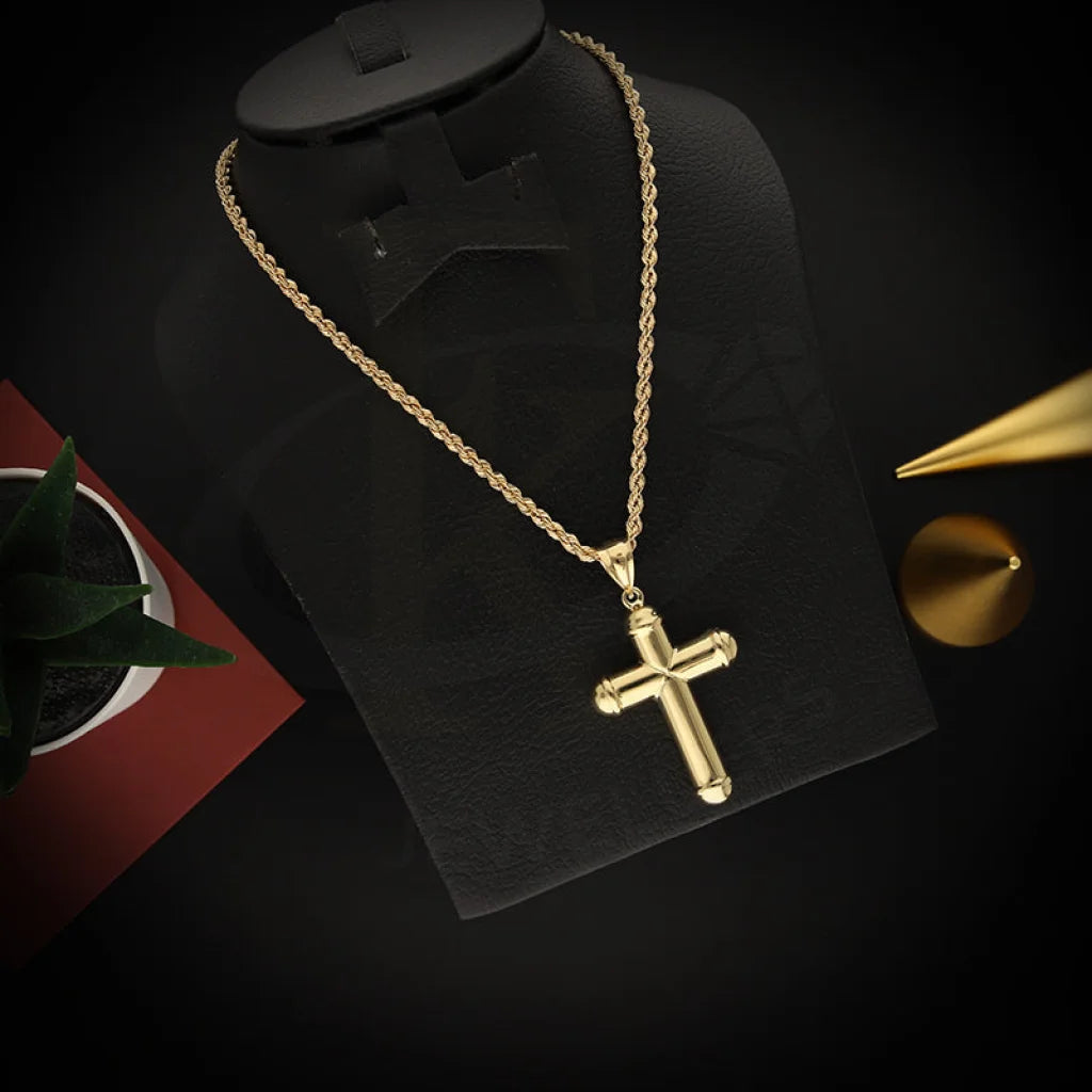 Gold Necklace (Chain With Cross Pendant) 18KT - FKJNKL18K5459