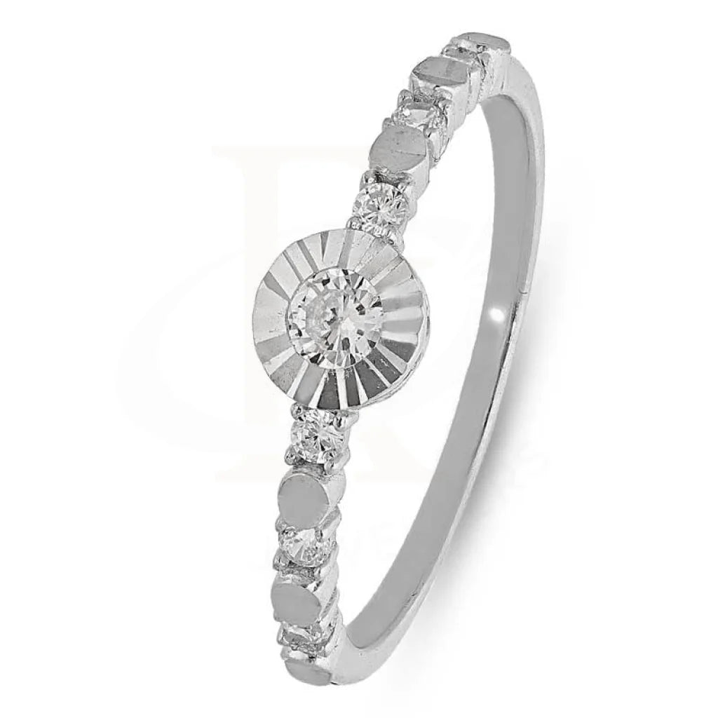 Sterling Silver 925 Round Shaped Ring - FKJRNSL2496