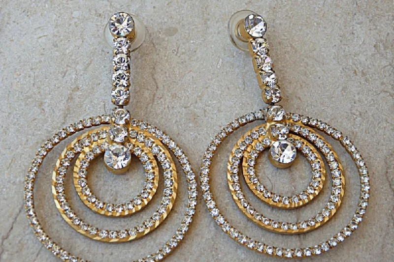 Gold hoop earrings