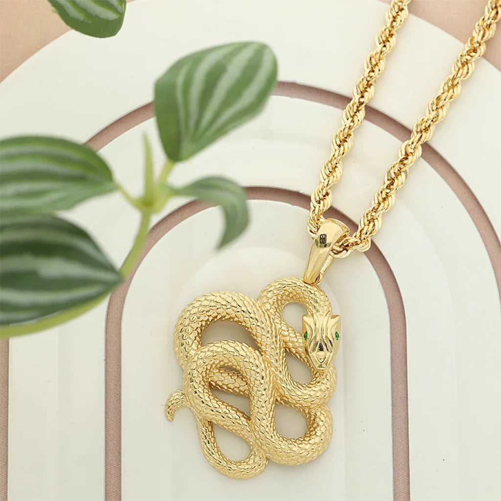 Gold Necklace (Chain With Snake Pendant) 18KT - FKJNKL18K5100