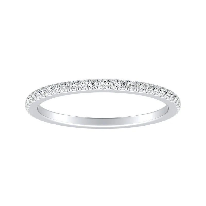 Auriya Platinum 1/5ctw Stackable Diamond Wedding Band