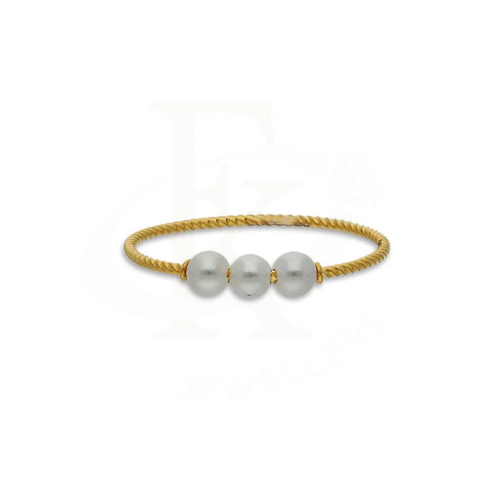 Gold Pearl Ring 21KT - FKJRN21K2724