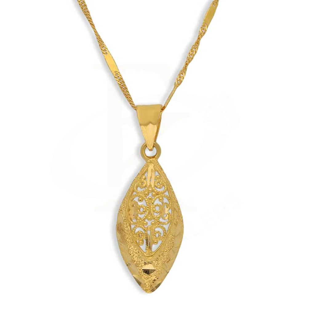 Gold Necklace (Chain with Pendant) 22KT - FKJNKL22K3043