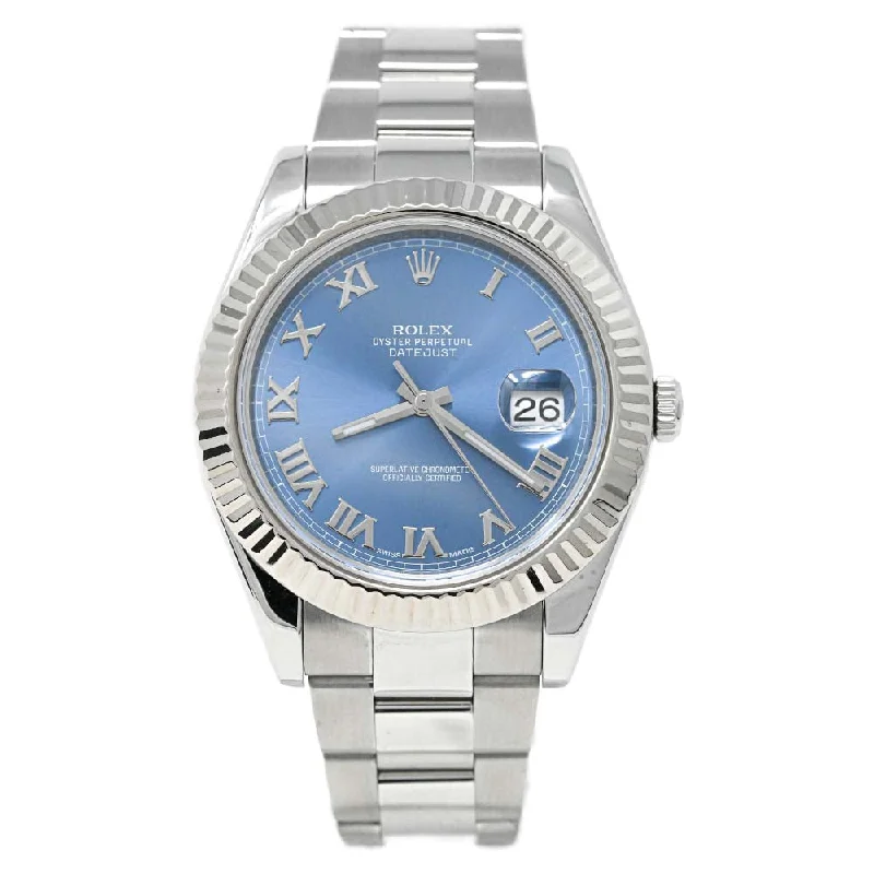 Rolex Datejust 41mm Blue Dial Watch Ref# 116334