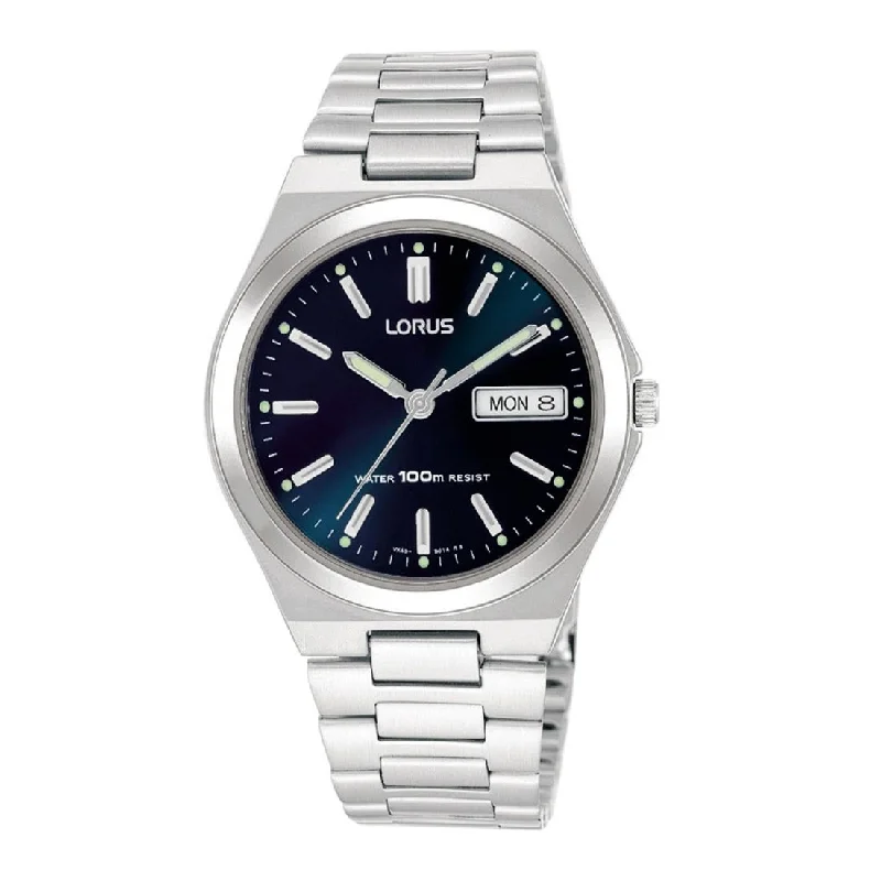 Lorus Mens Blue Face Watch Model RXN17BX-9