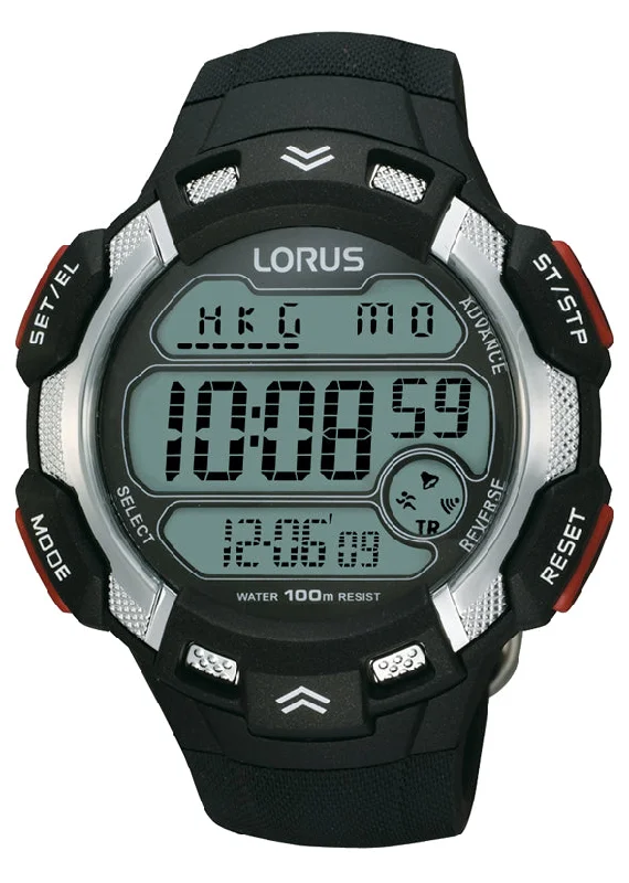 Lorus Men's Digital Black Watch R2347CX-9