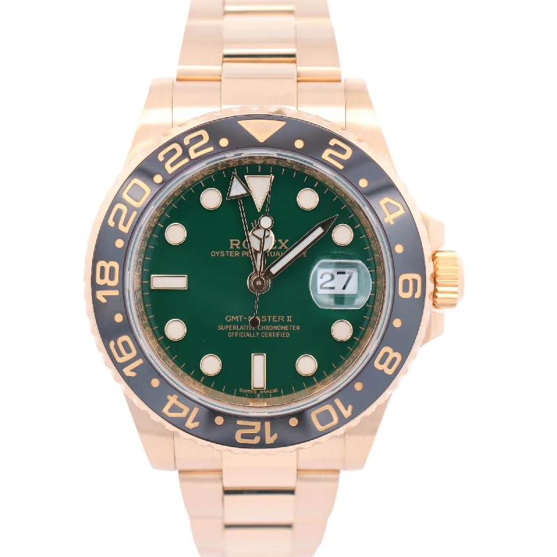 Rolex GMT Master II 40mm Green Dial Ref# 116718