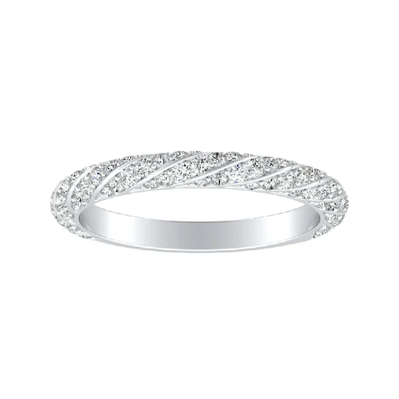 Auriya 1/2ctw Vintage Diamond Wedding Band Platinum