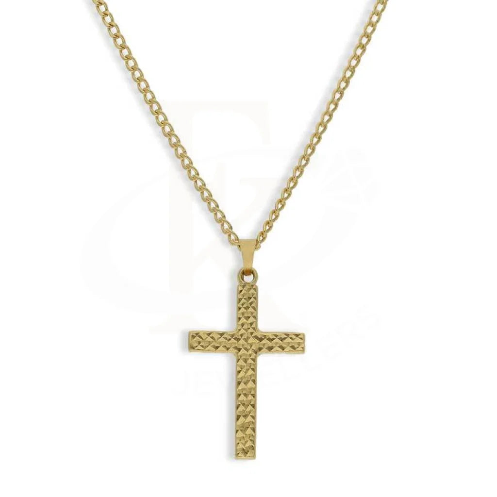 Gold Necklace (Chain With Cross Pendant) 18KT - FKJNKL18K3082