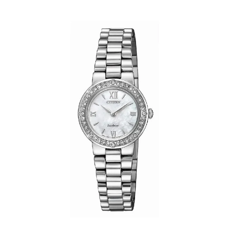 Citizen Ladies Eco Drive Swarvoski Elements Watch EW9820-89D