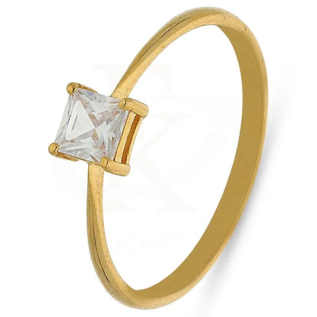 Gold Solitaire Ring 21KT - FKJRN21K2725