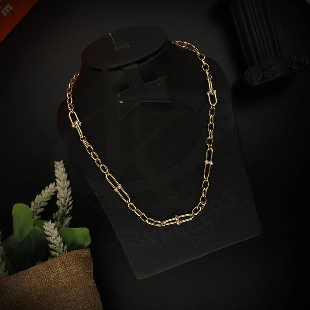 Gold Hardware Link Necklace 18KT - FKJNKL18K5527