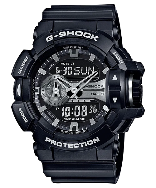 Casio G-Shock Black & Silver Watch GA400GB-1A