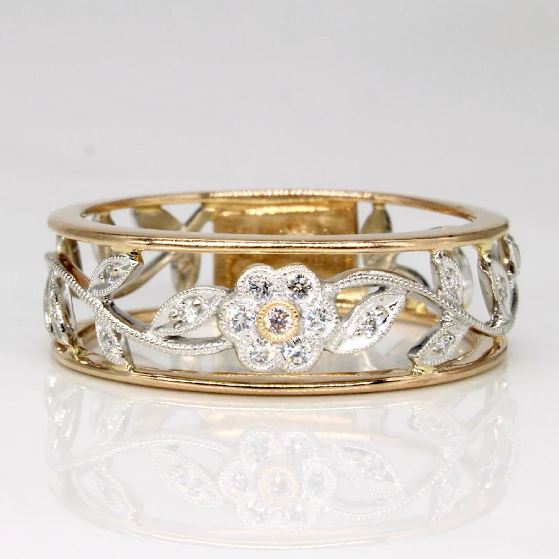 Diamond Flower Ring | 0.15ctw | SZ 7.75 |