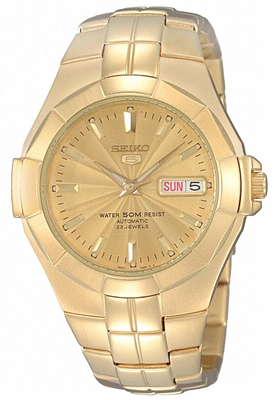 Seiko Mens Gold Watch Model- SNZE32K1