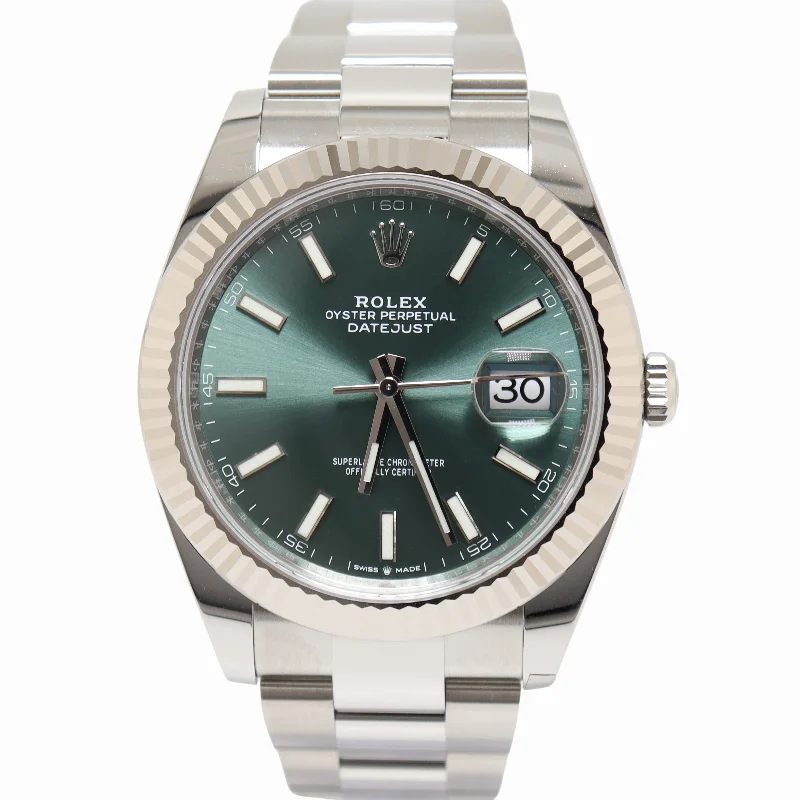 Rolex Datejust 41mm Green Dial Watch Ref# 126334