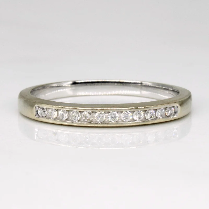 Channel Set Diamond 14k Ring | 0.06ctw | SZ 6.5 |