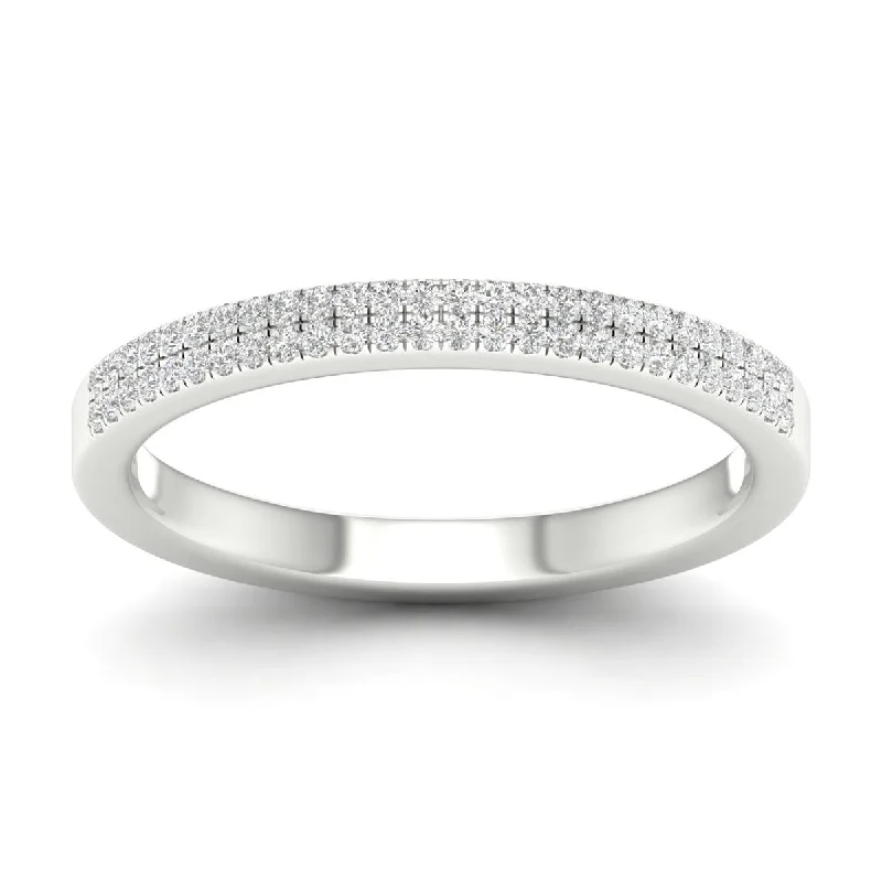 1/5ct TDW Diamond Women's Wedding Band in 10k Gold