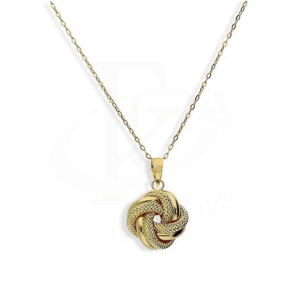 Gold Necklace (Chain with Knot Pendant) 18KT - FKJNKL18K3092