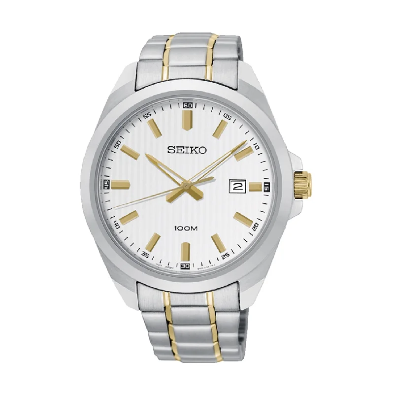 Seiko Mens Two Tone Watch Model SUR279P