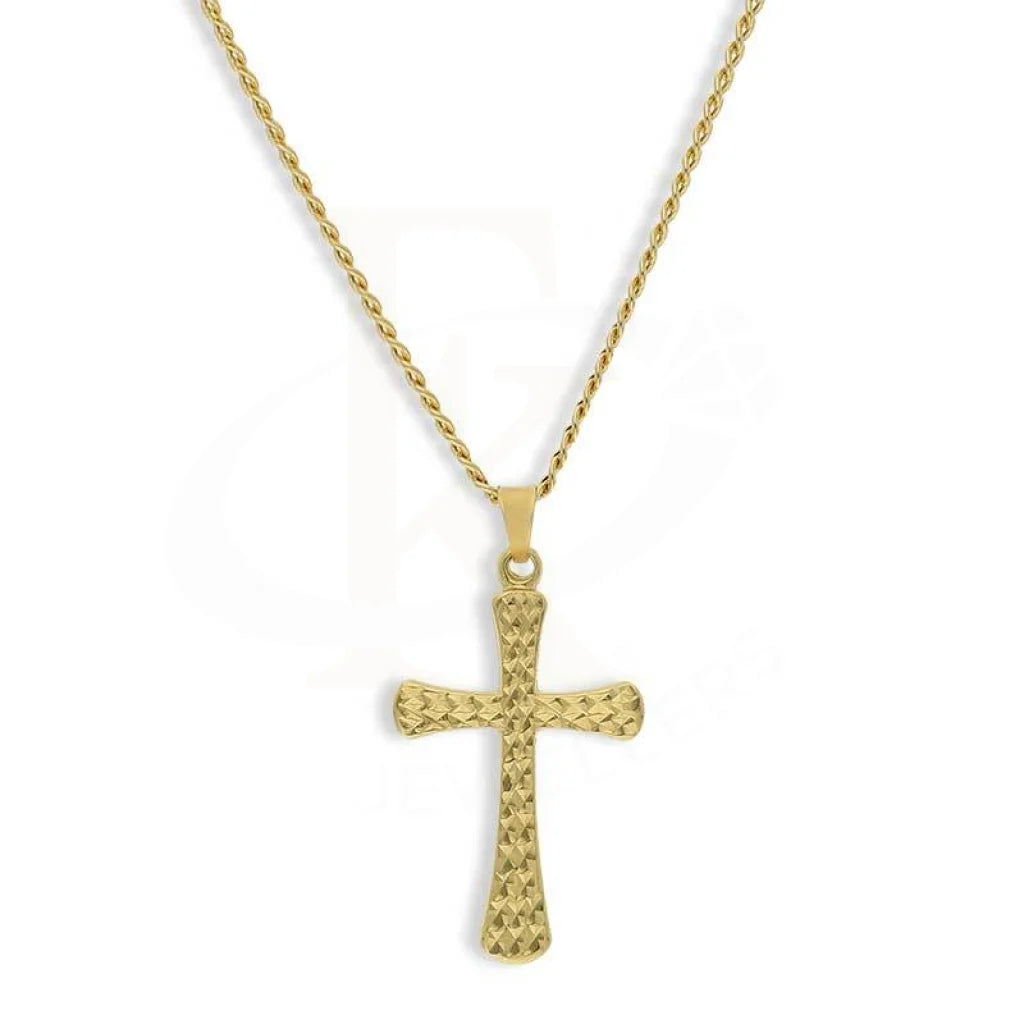 Gold Necklace (Chain With Cross Pendant) 18KT - FKJNKL18K3084