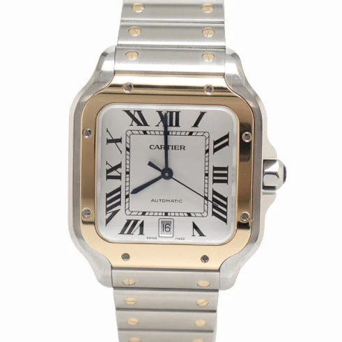 Cartier Santos 47mm White Dial Watch Ref# W2SA0009