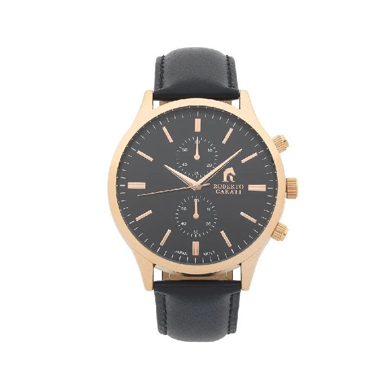 Roberto Carati Kobe Black Leather Watch Model AR750IPRG