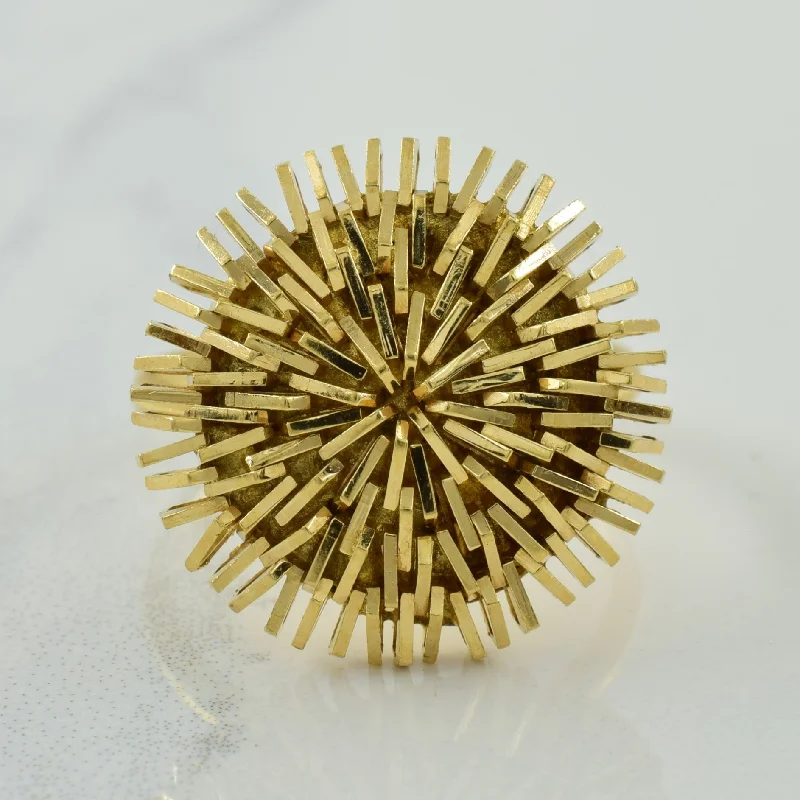 14k Yellow Gold Cocktail Ring | SZ 6.5 |