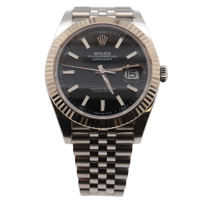 Rolex Datejust 41mm Black Dial Watch Ref# 126334