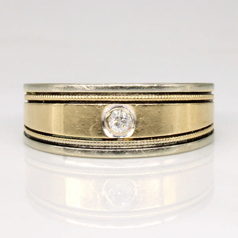 Flush Set Diamond 14k Ring | 0.04ct | SZ 7 |