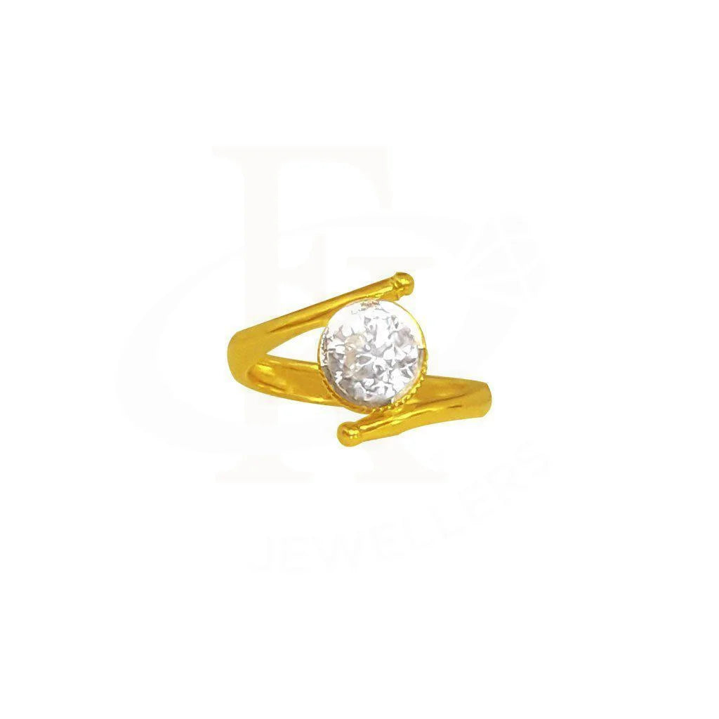 Gold Baby Solitaire Ring 22KT - FKJRN1901