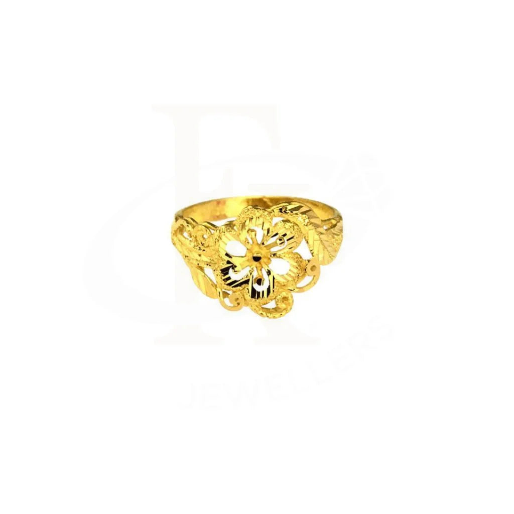 Gold Flower Ring 22KT - FKJRN1558