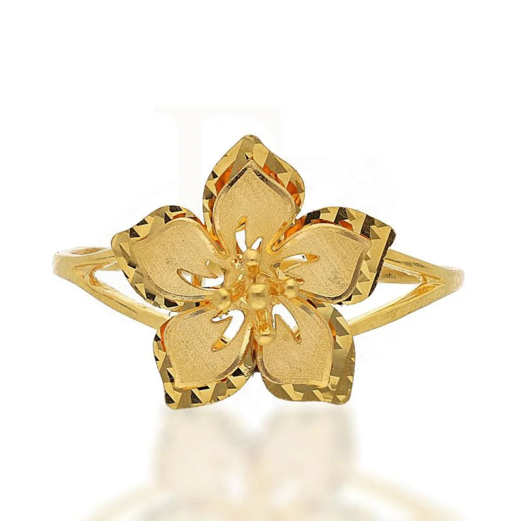 Gold Flower Ring 22KT - FKJRN22K2254