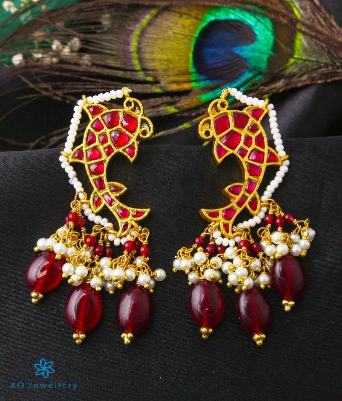 The Hayaa Silver Kundan Earrings