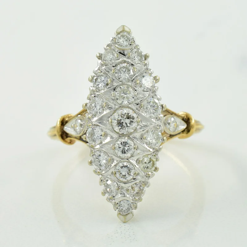 Diamond Cocktail Ring | 0.70ctw | SZ 6.5 |