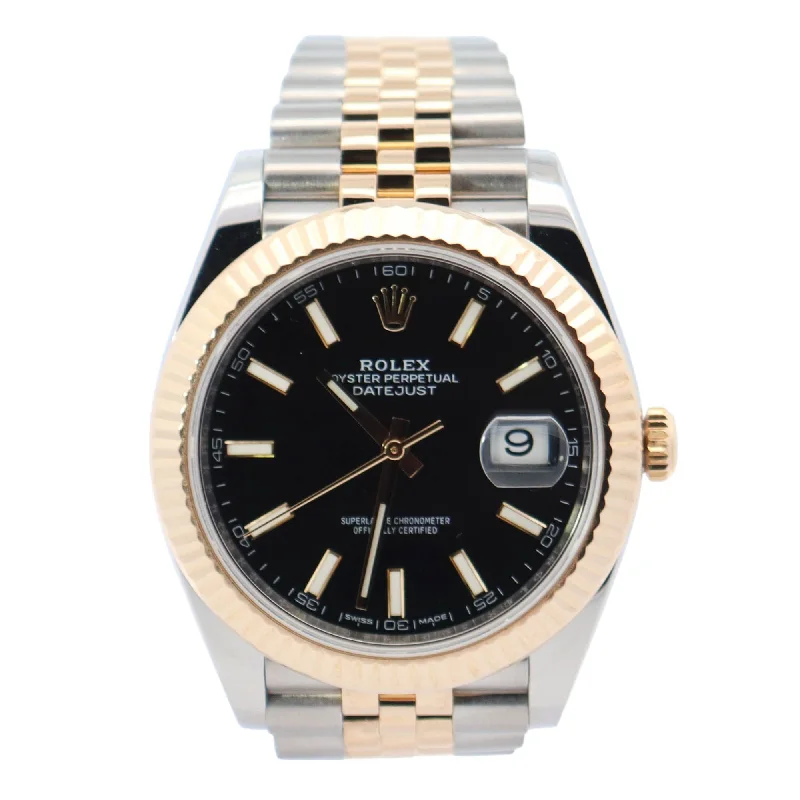 Rolex Datejust 41mm Black Dial Watch Ref# 126333