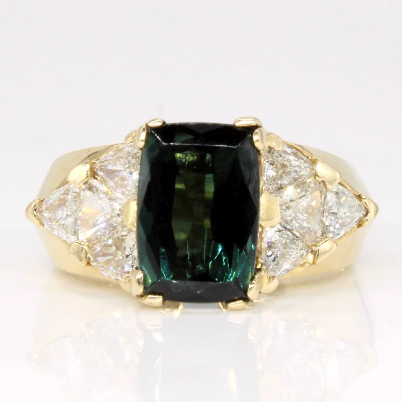 Tourmaline & Diamond Cocktail Ring | 2.55ct, 1.40ctw | SZ 6.5 |