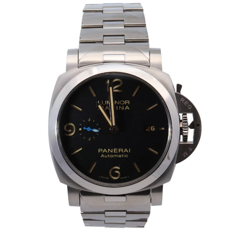 Panerai Luminor 44mm Black Dial Watch Ref# PAM00723