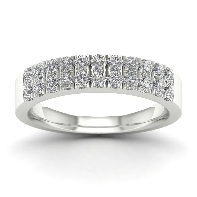 De Couer 3/4ct TDW Diamond Wedding Band