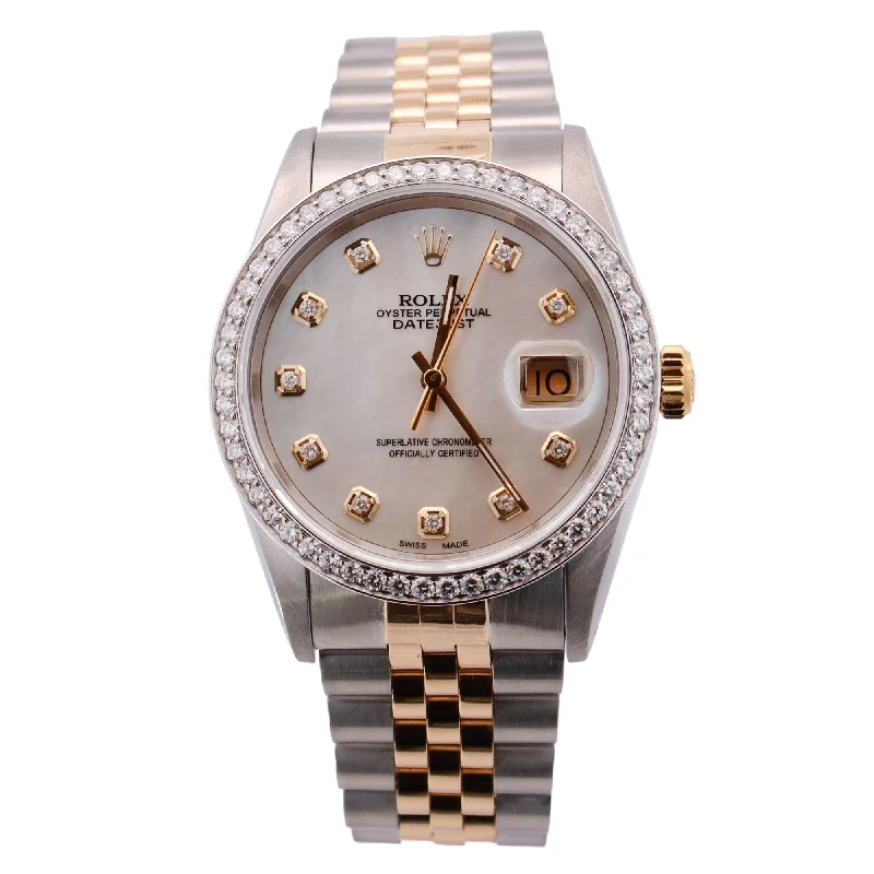 Rolex Datejust 36mm MOP Dial Watch Ref# 16233