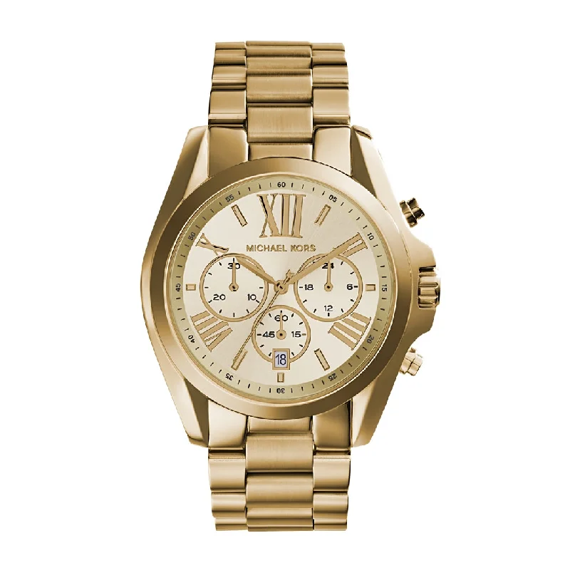 Michael Kors Bradshaw Chrono Gold Band Model MK5605