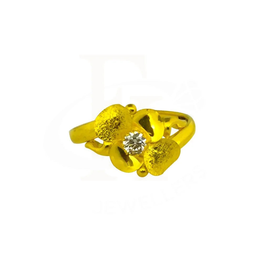 Gold Flower Ring 22KT - FKJRN2049