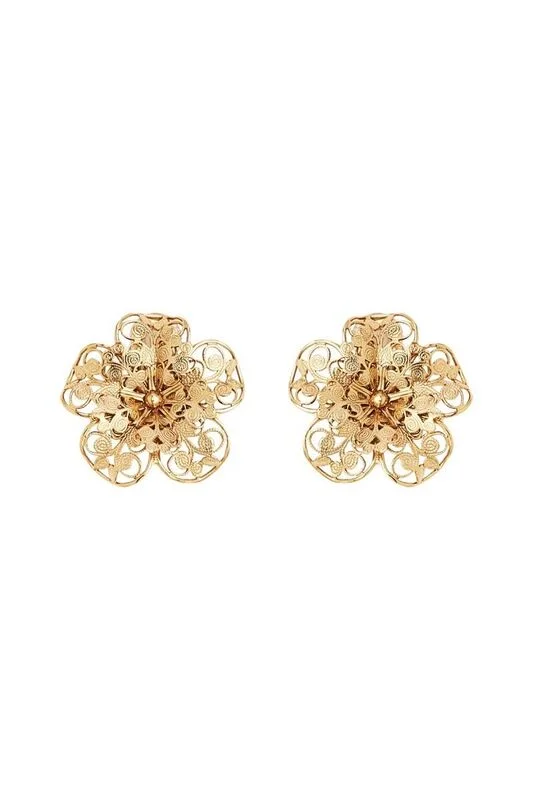 Les Fleurs Small Filigree Earrings