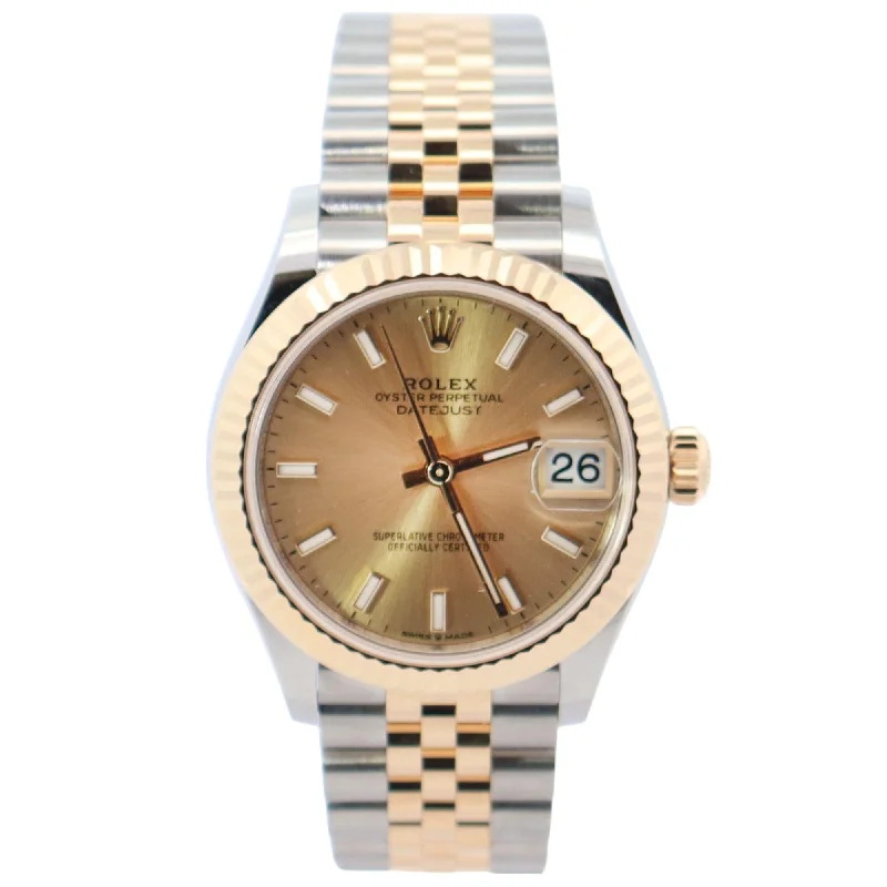 Rolex Datejust 31mm Champagne Dial Watch Ref# 278273