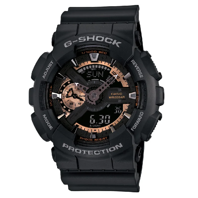 Casio Mens G-Shock Rose Gold & Black Watcg Model- GA110RG-1A