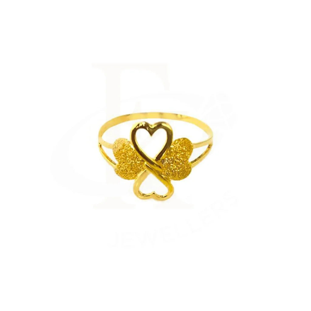 Gold Quadruple Heart Ring 18KT - FKJRN1299