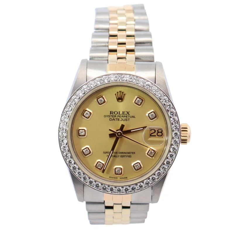 Rolex Datejust 31mm Champagne Dial Watch Ref# 68273