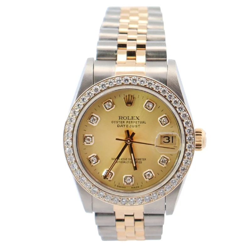 Rolex Datejust 31mm Champagne Dial Watch Ref# 68273